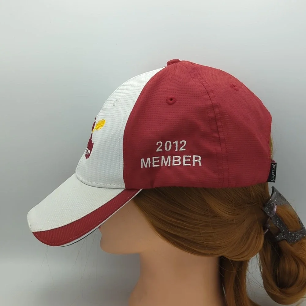Prairie Landing Golf Club Hat 2012 Member Imperial High Tech White Red Cap Golf
